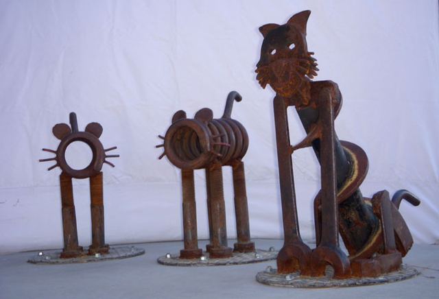 Animal Gallery: sculpture by Hardy Jones