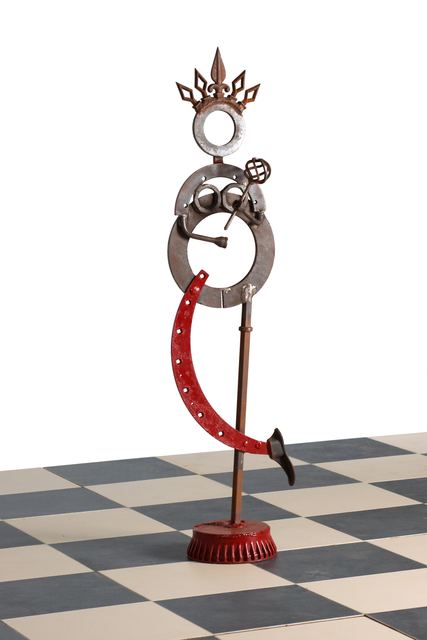 Marvin Avenue Chess Club: sculpture by Hardy Jones
