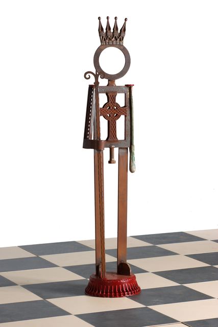 Marvin Avenue Chess Club: sculpture by Hardy Jones